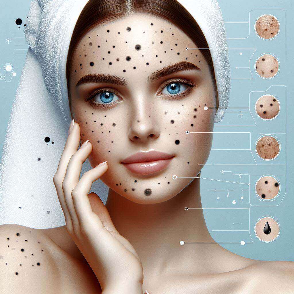 black spots on face treatment at home