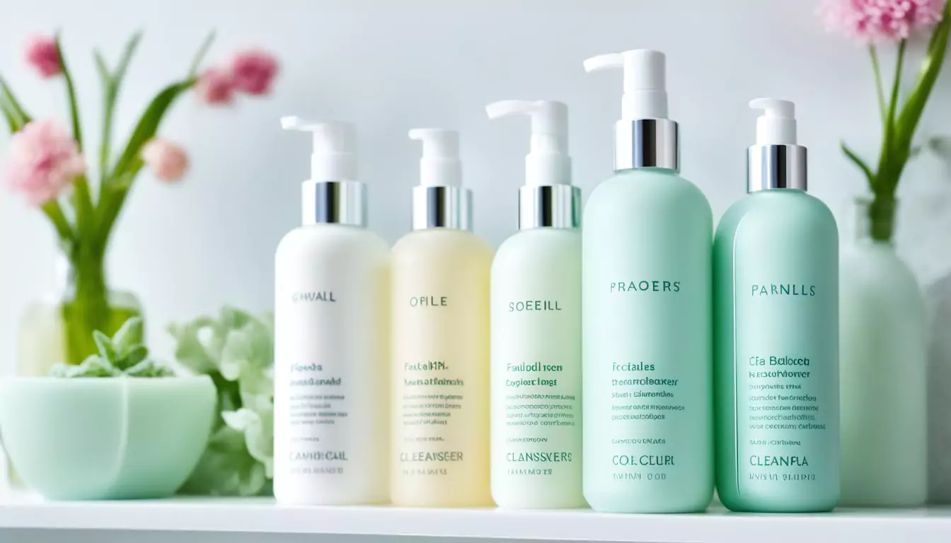 pH balanced cleansers